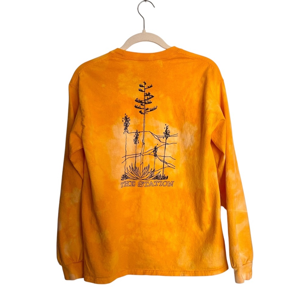 Joshua Tree T-Shirt by The Station Gold Tie Dye Long Sleeve Medium
